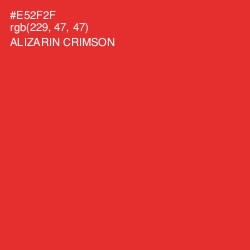 #E52F2F - Alizarin Crimson Color Image